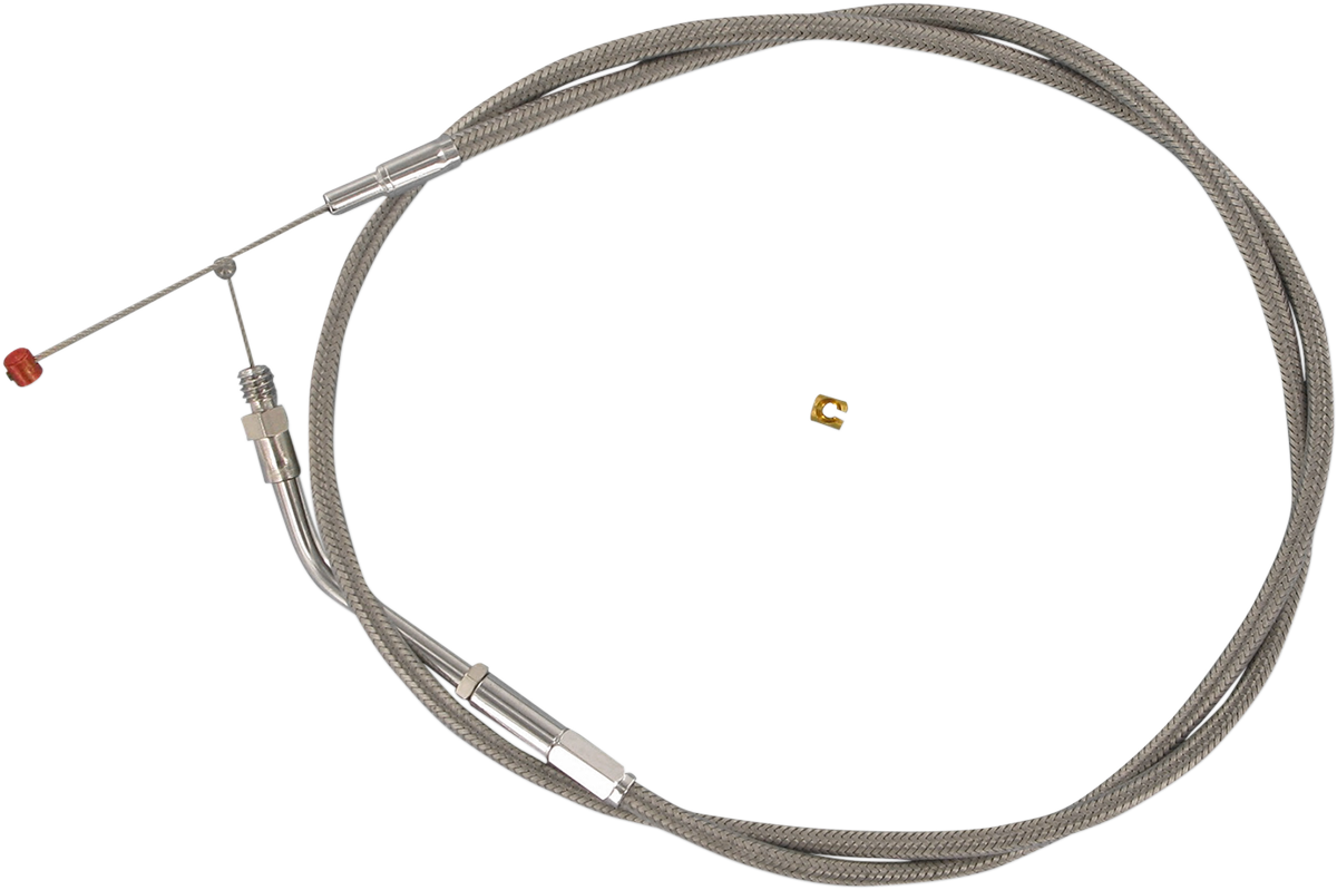 Barnett Stainless Steel Throttle Cable - +6" - '81-'89
