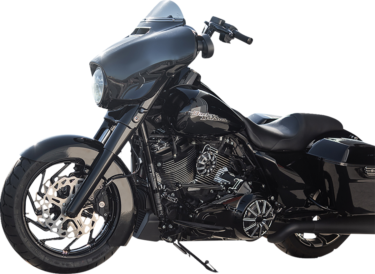 Arlen NESS Fork Boot Cover - Gloss Black Powdercoat - Smooth