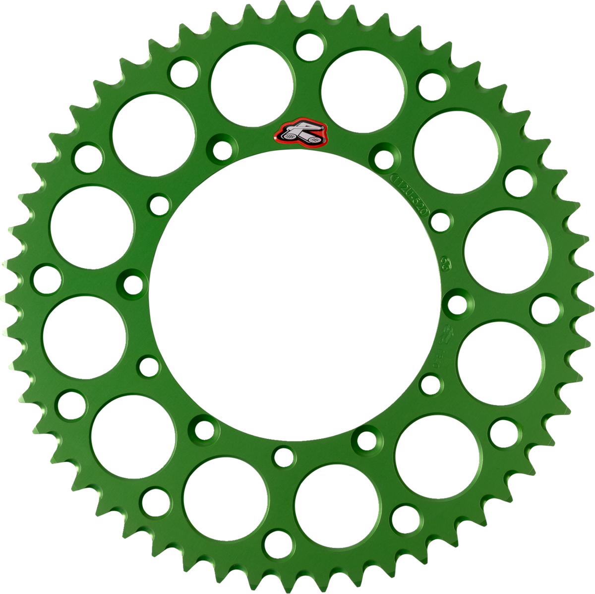 Renthal Rear Sprocket - Aluminum - 53 Tooth - Green - Kawasaki