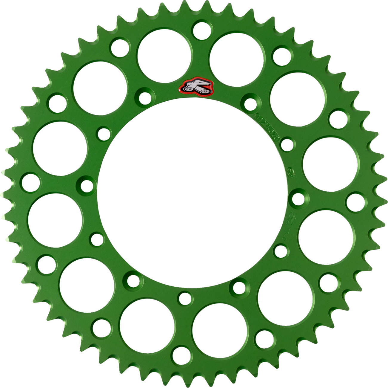 Renthal Rear Sprocket - Aluminum - 53 Tooth - Green - Kawasaki
