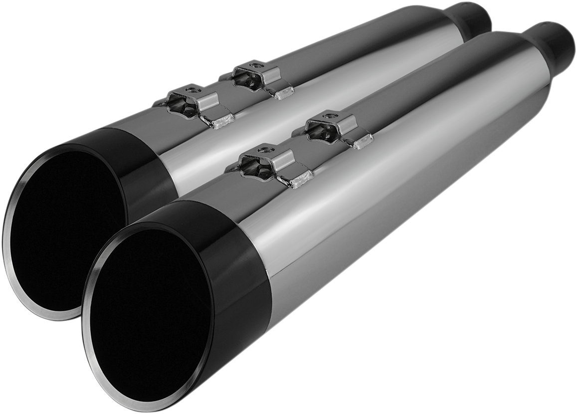 Khrome Werks 4-1/2" HP-Plus® Slip-On Mufflers - Chrome With Edge - Touring