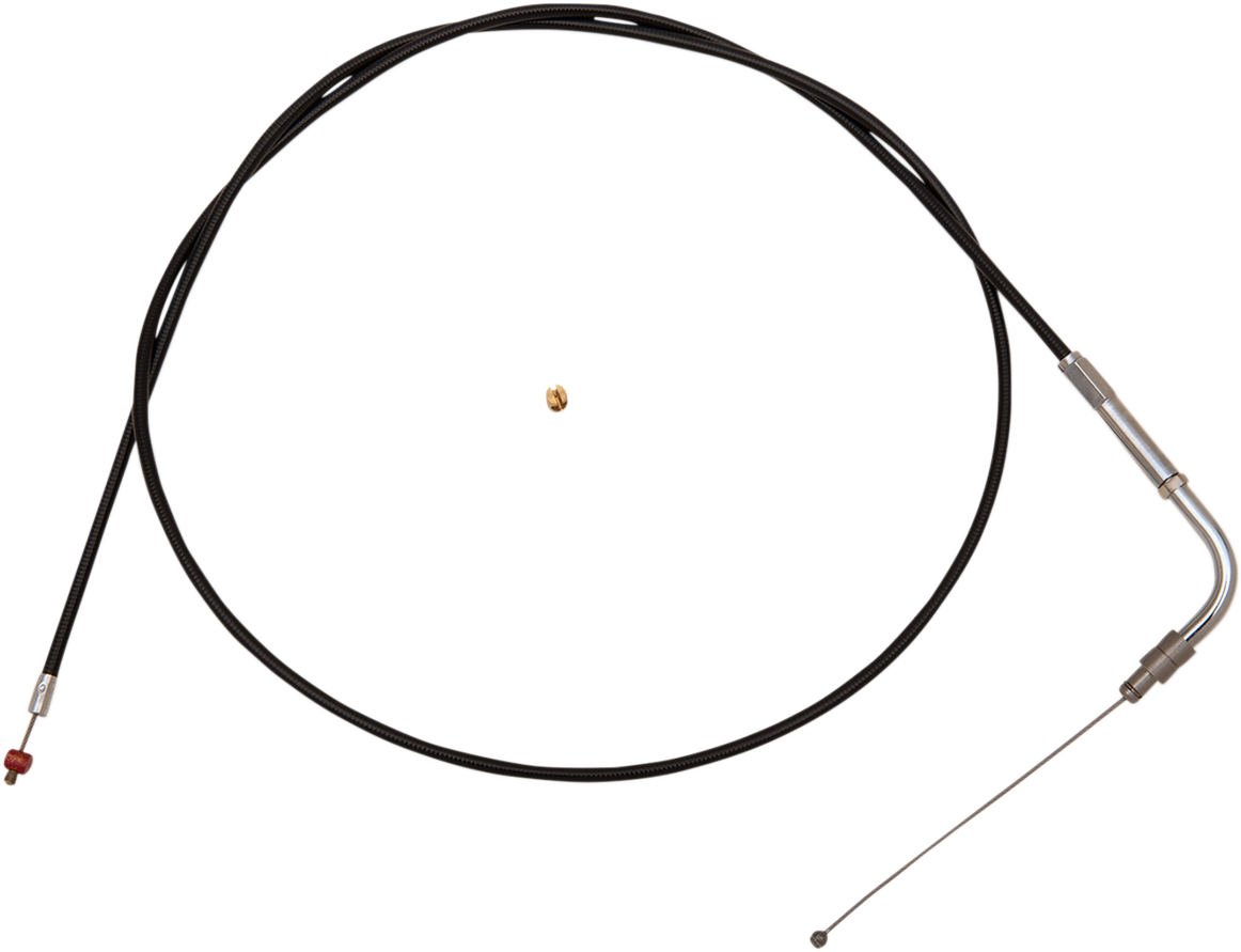 Barnett Black Vinyl Throttle Cable - +6" Size - 46" Length