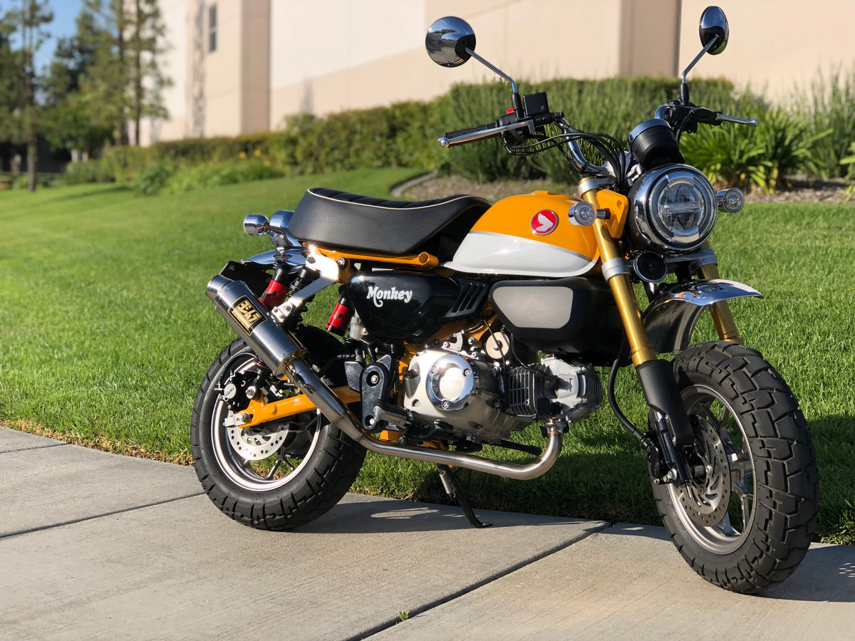 Yoshimura U.S. SPEC MONKEY 19-26 Race GP-MAGNUM Stainless Full Exhaust, W/ Stainless Muffler