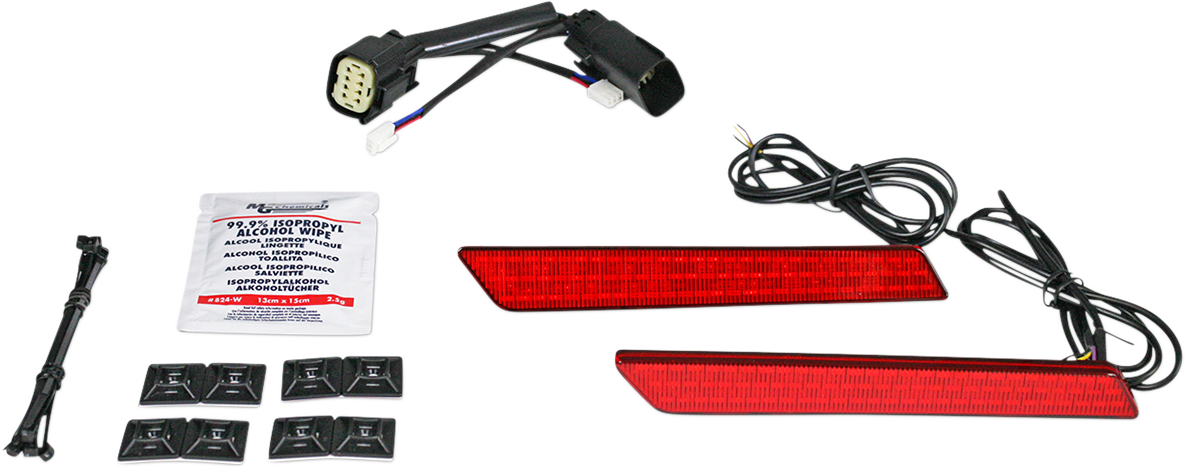 Custom Dynamics Saddlebag Latch Lights - SS8 - Red