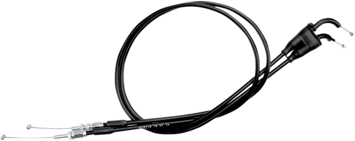 Motion Pro Black Vinyl Throttle Cable - Push/Pull - +3" - '02-'13 Husaberg/KTM