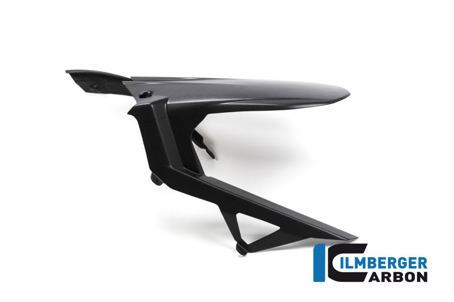 Ilmberger Carbon Rear Hugger Including Upper Chain Guard Ducati MTS 1200 2016 Enduro - Gloss