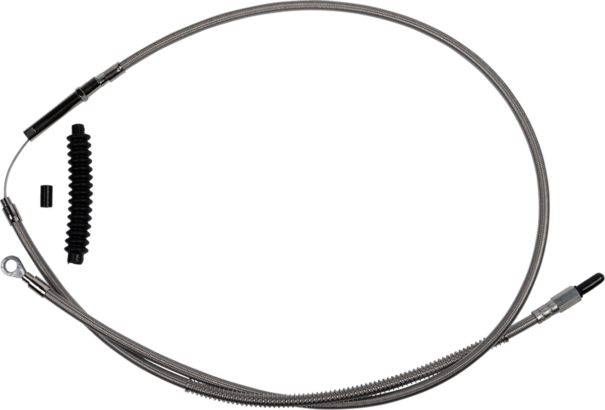 Barnett High-Efficiency Stainless Steel Clutch Cable For Harley-Davidson - Standard - '21-'24 FL