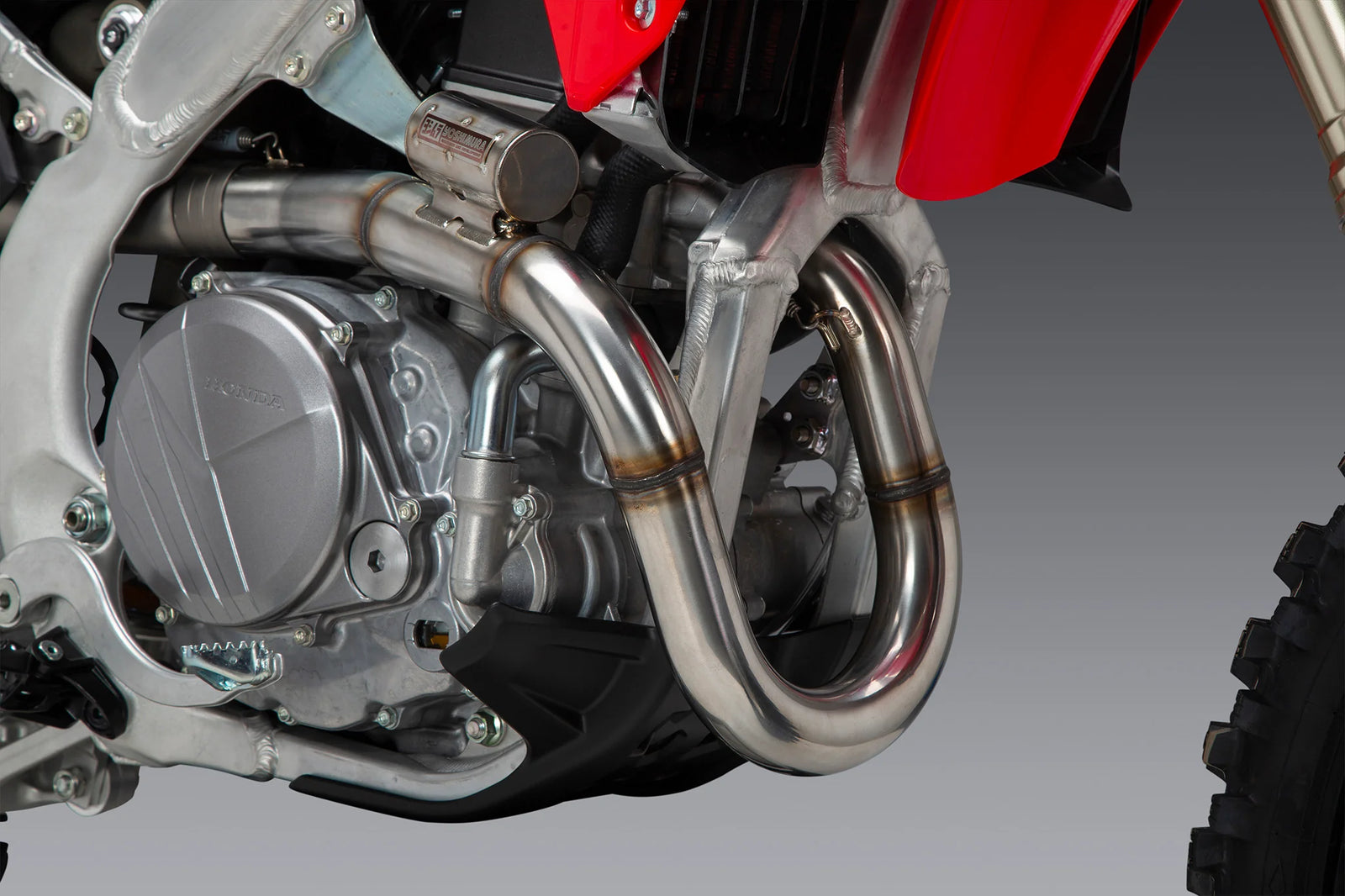 Yoshimura CRF450R/RX 25-26 RS-12 Stainless Full Exhaust, W/ Stainless Muffler