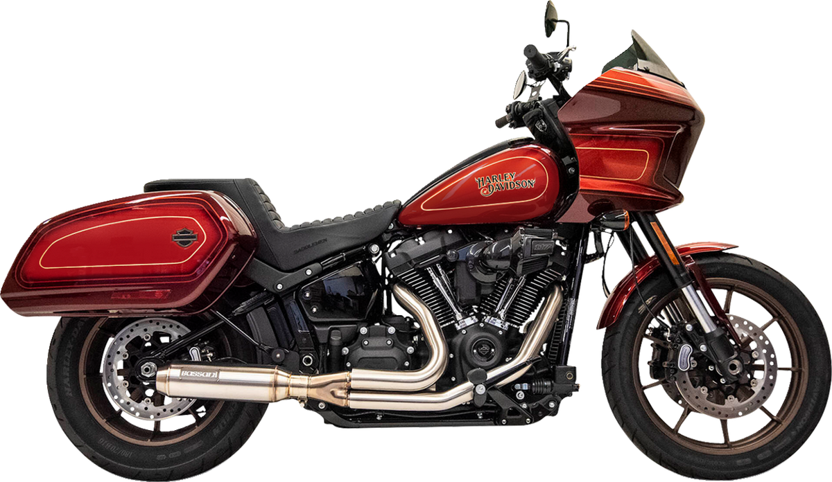 Bassani Xhaust 2-Into-1 Stainless Exhaust System With 4" Super Bike Muffler