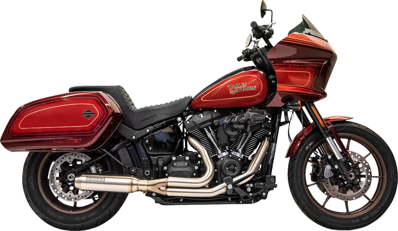 Bassani Xhaust 2-Into-1 Stainless Exhaust System With 4" Super Bike Muffler