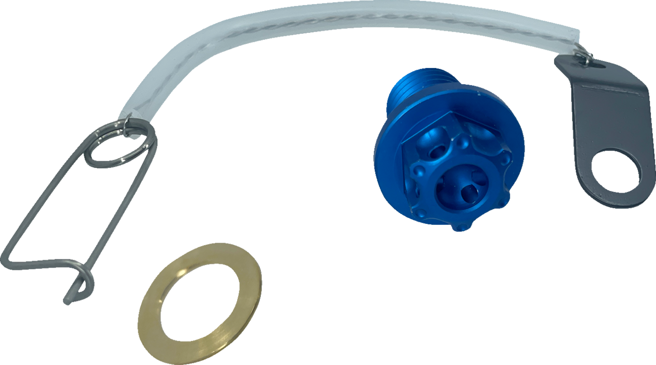 PSR Magnetic Drain Plug - M12 X 1.50 X 15 MM - Blue - Honda | Kawasaki | KTM | Yamaha