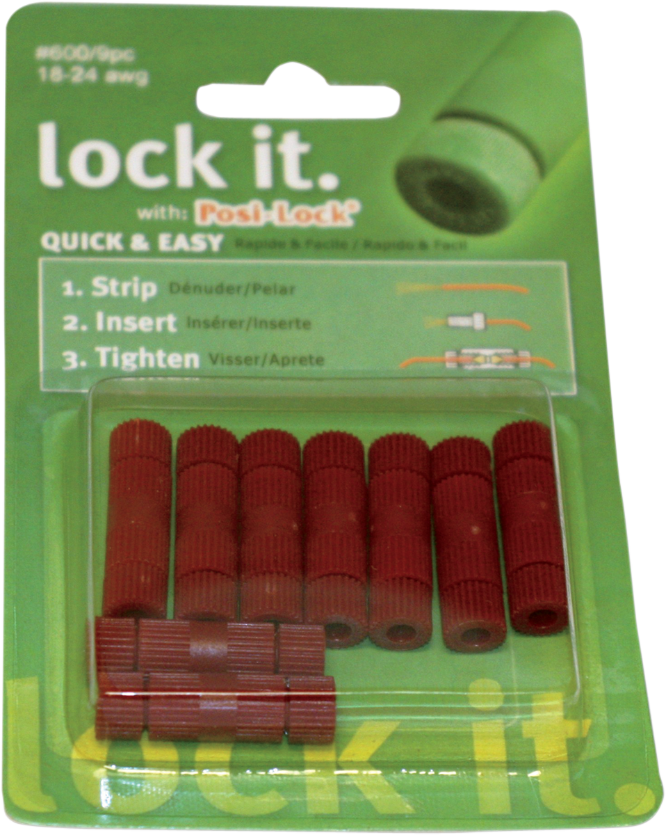 Custom Dynamics Posi-Lock Wire Connectors 18-24 Gauge - 9PK