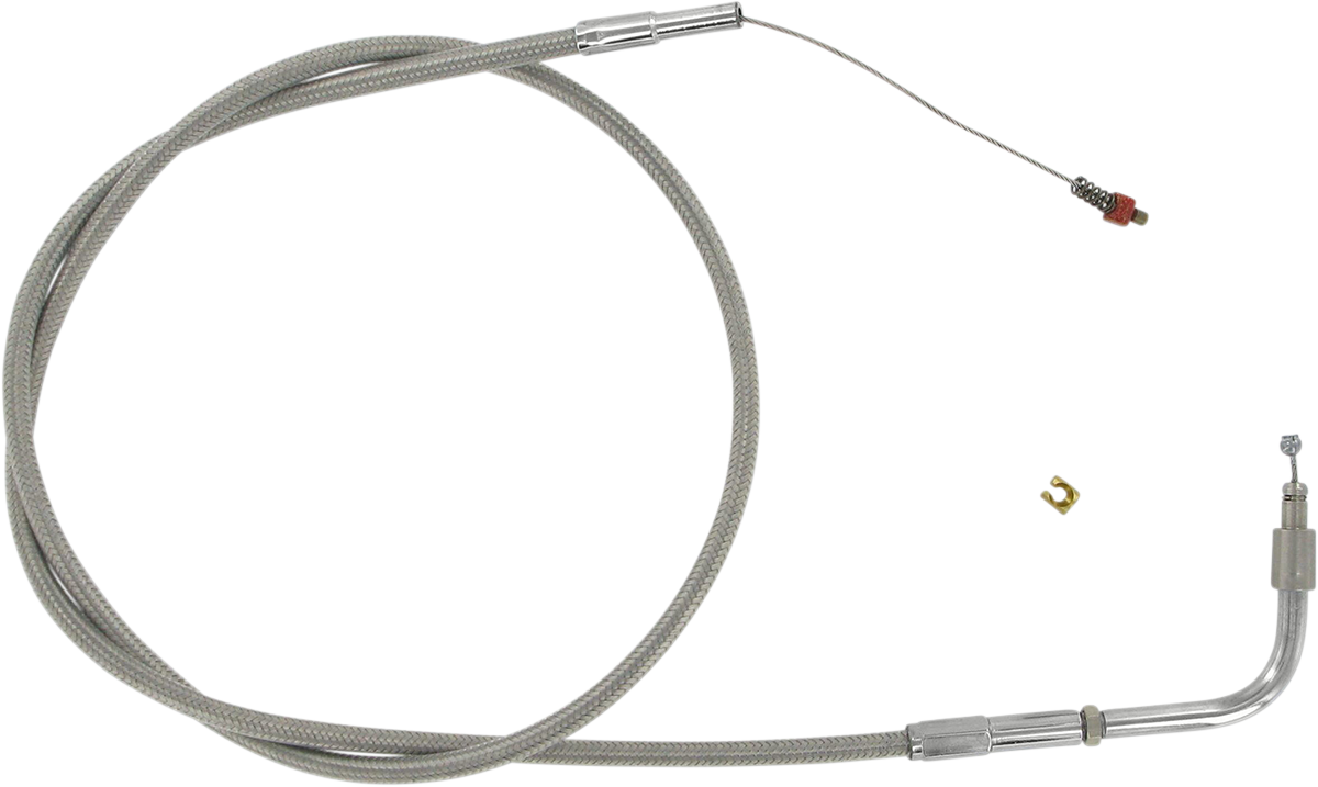 Barnett Stainless Steel Throttle Cable - +3" - '01-'15 Softail