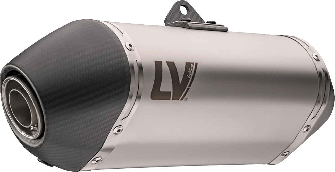 LeoVince LV-14 Slip-On Muffler - Stainless Steel - XL 750 Transalp