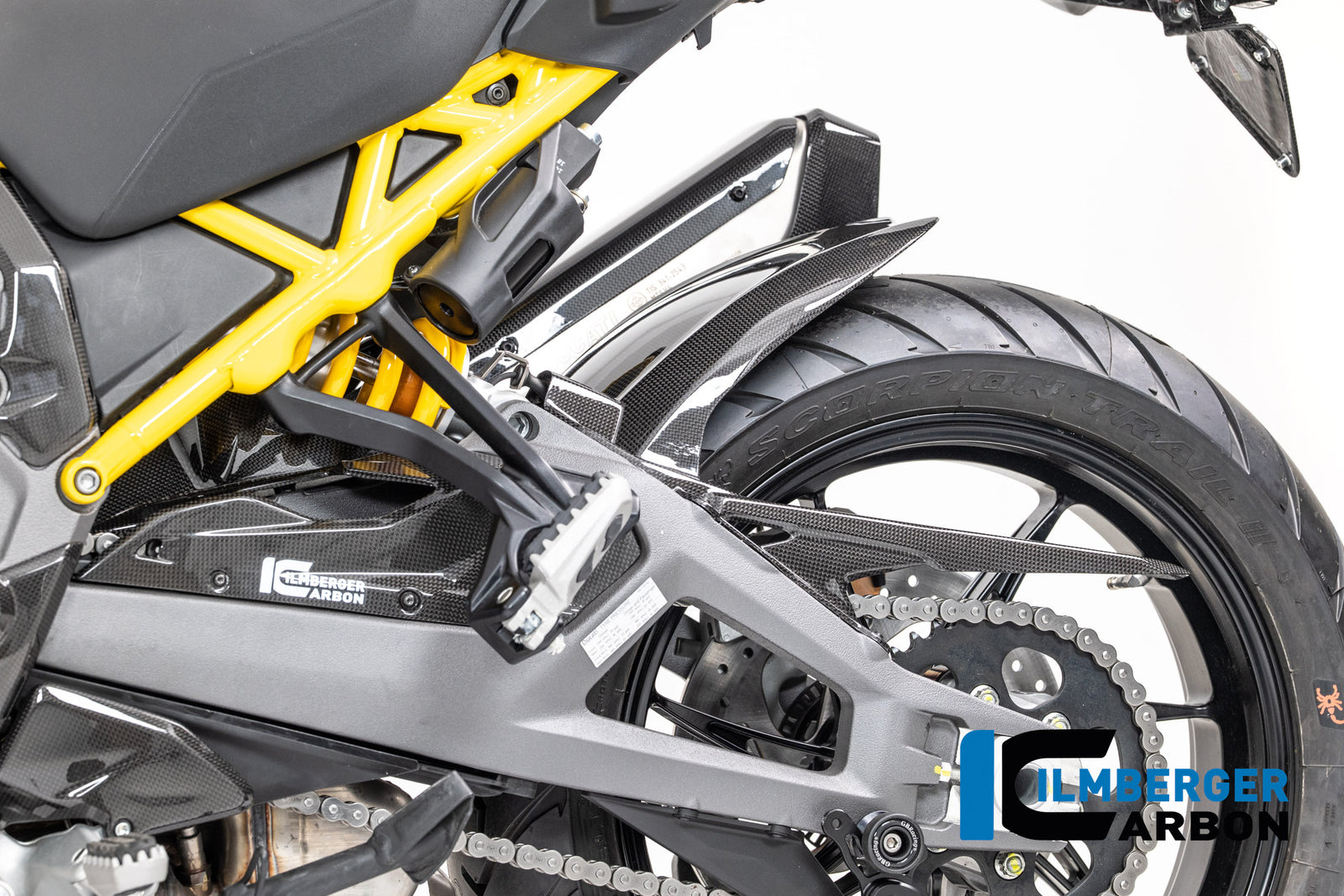 Ilmberger Carbon Chain Guard Carbon Glossy Ducati Multistrada V4 2025