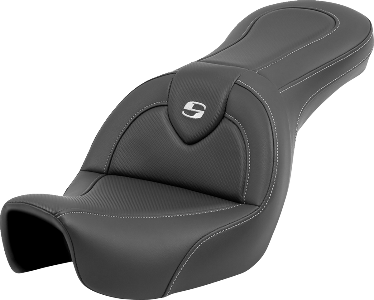 Saddlemen Roadsofa™ Seat - Carbon Fiber - Without Backrest - FXD '06-'17
