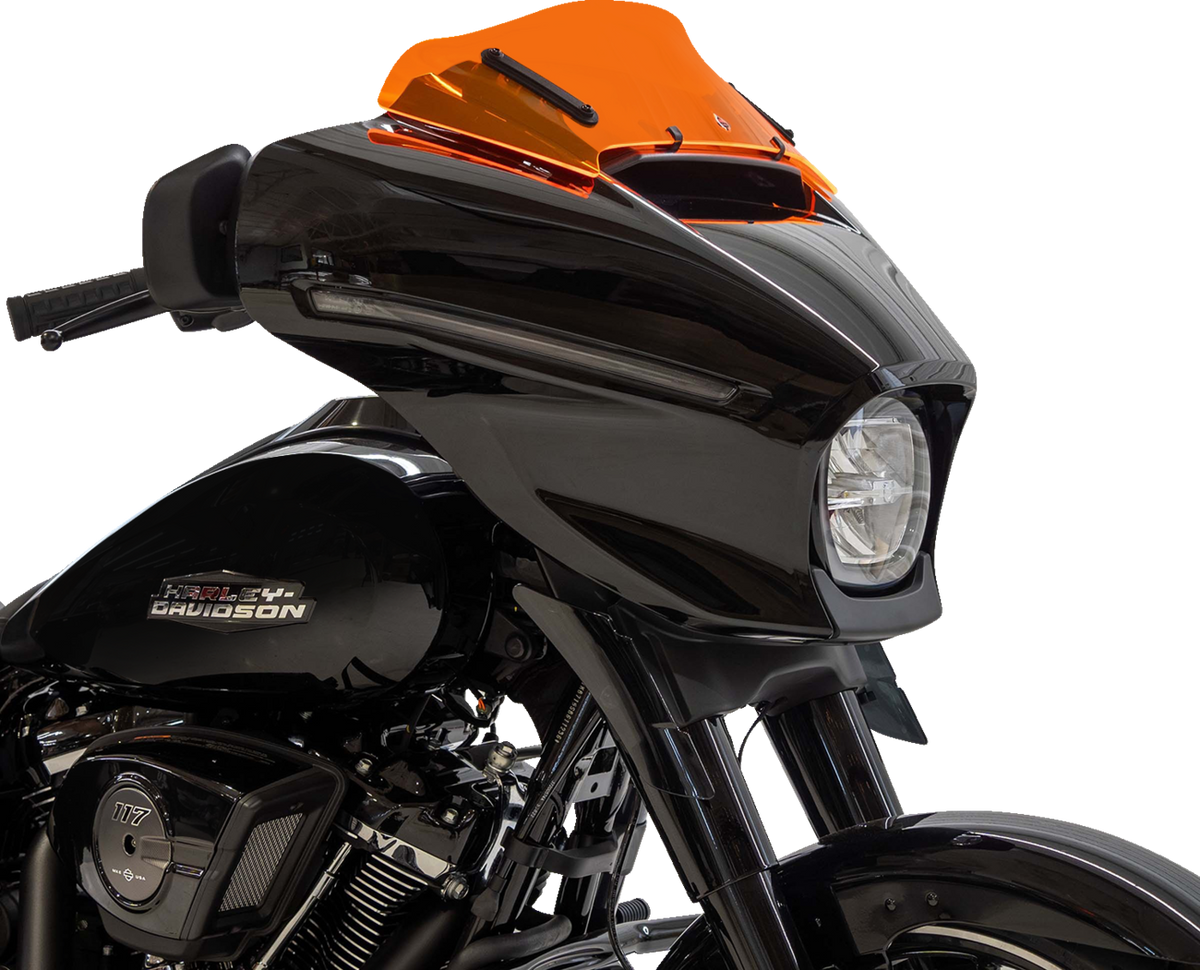 Klock Werks Ice Flare® Windshield - 6-1/2" - Orange Ice - FLHX