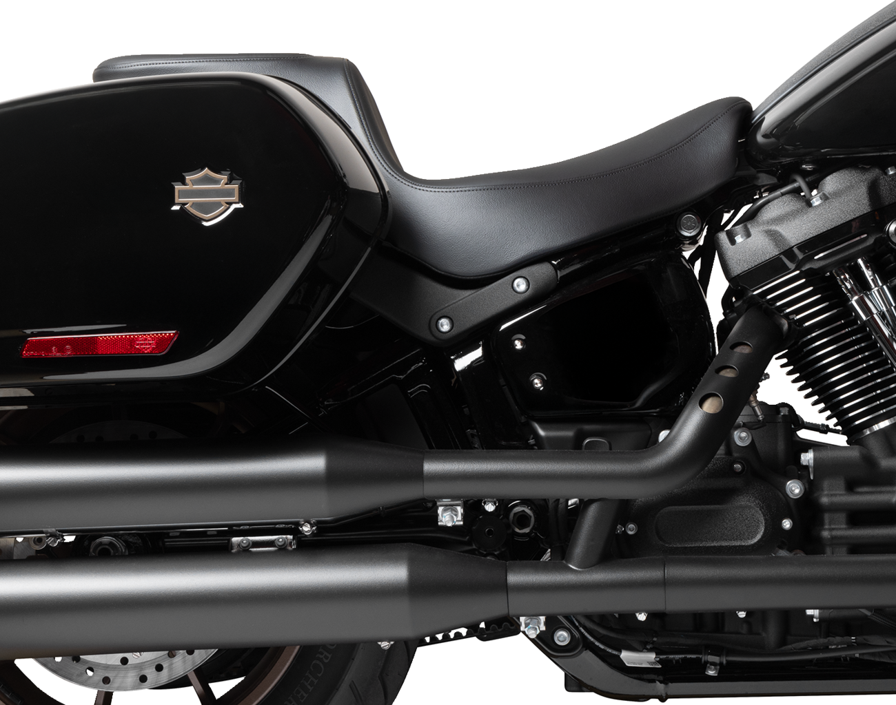 Drag Specialties Seats Predator 2-Up Seat - Solar Leather - Smooth - FLSB/FXLRS '18-'24