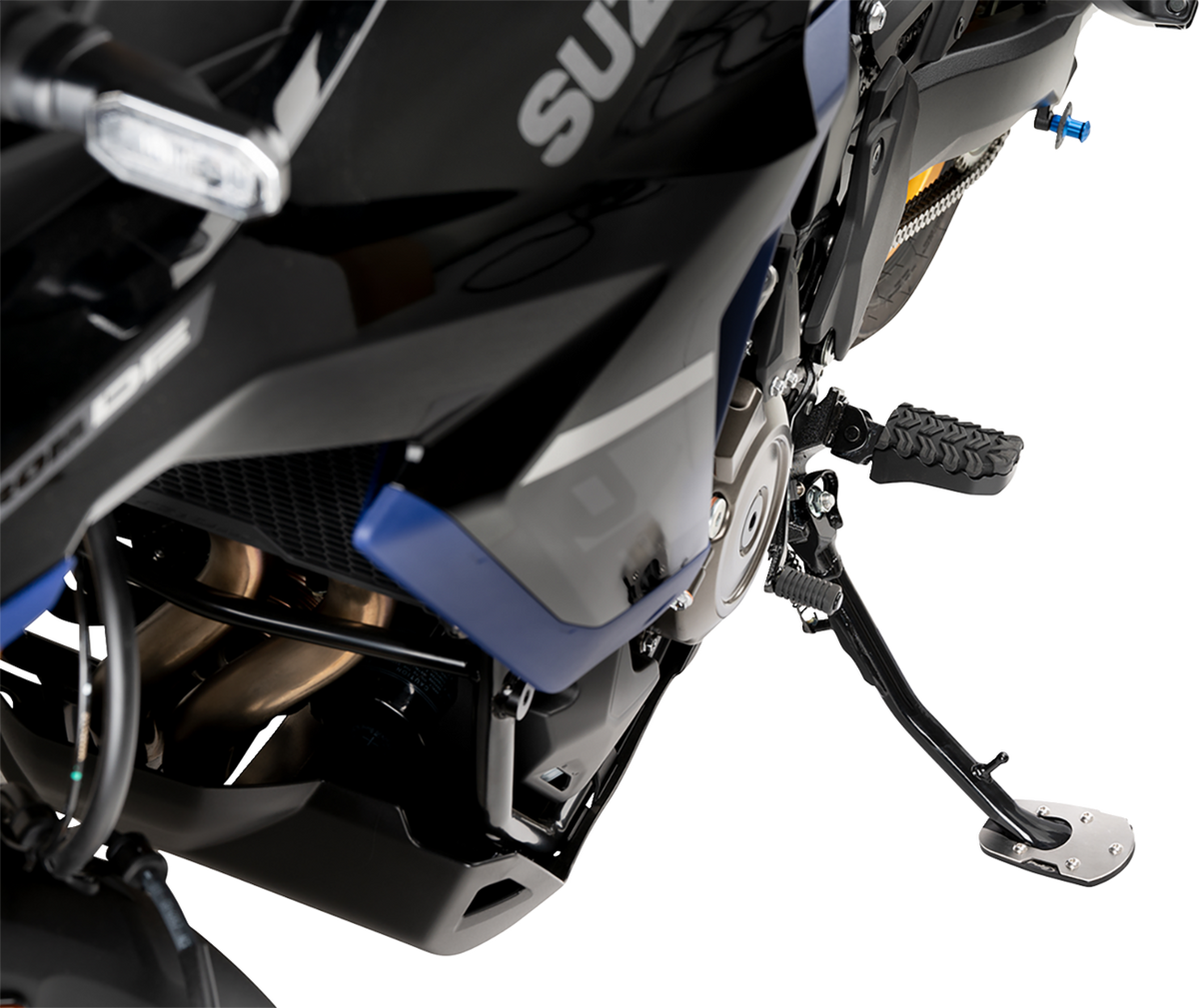 PUIG HI-Tech Parts Kickstand Pad Extension - Suzuki - GS/V-Strom