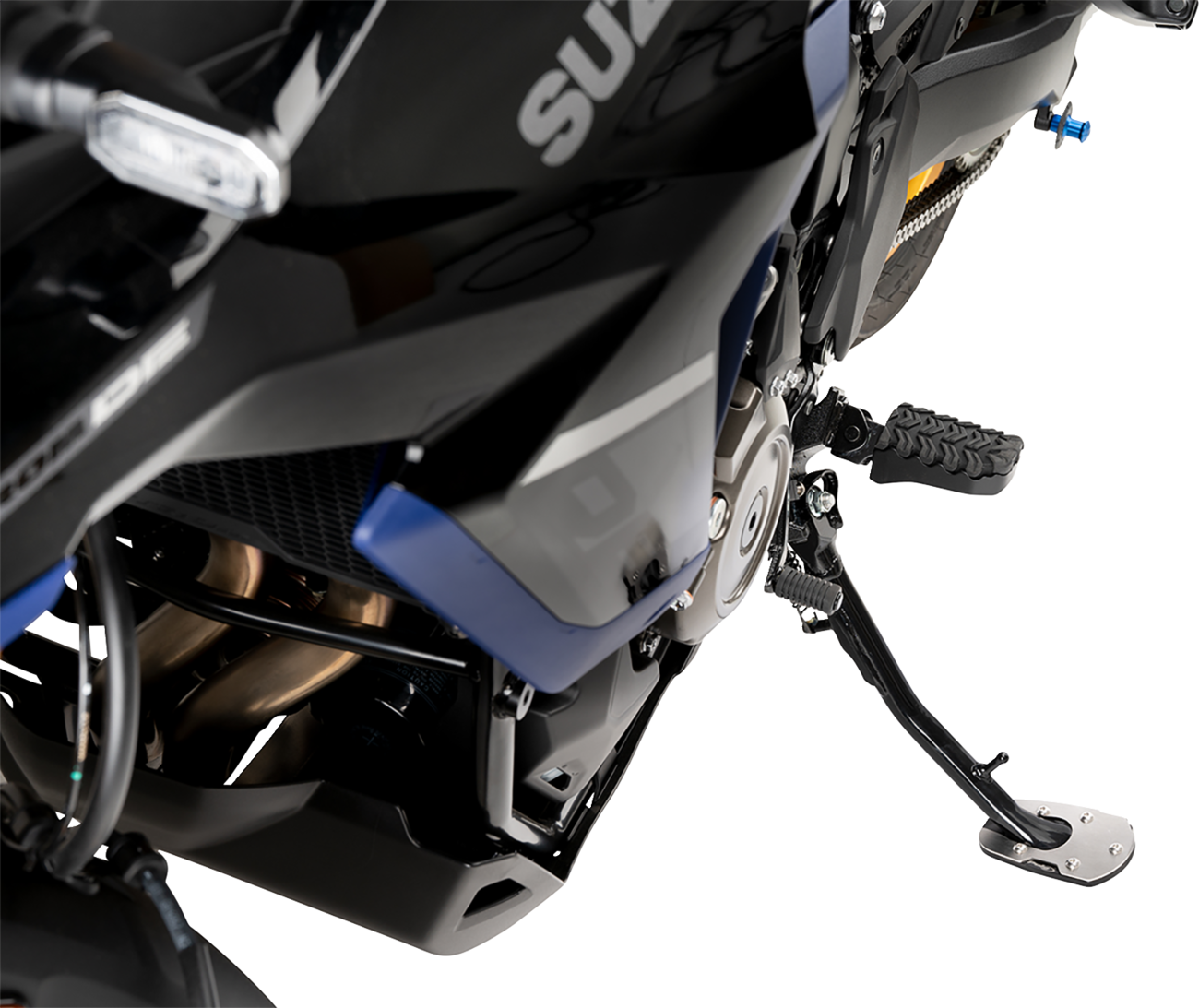 PUIG HI-Tech Parts Kickstand Pad Extension - Suzuki - GS/V-Strom