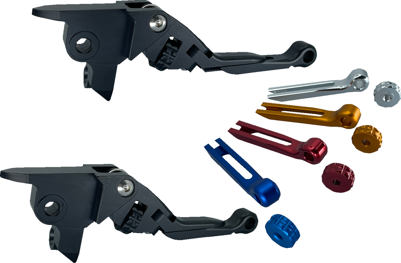 PSR Anthem Pro Adjustable Lever Set For Harley Models - Black