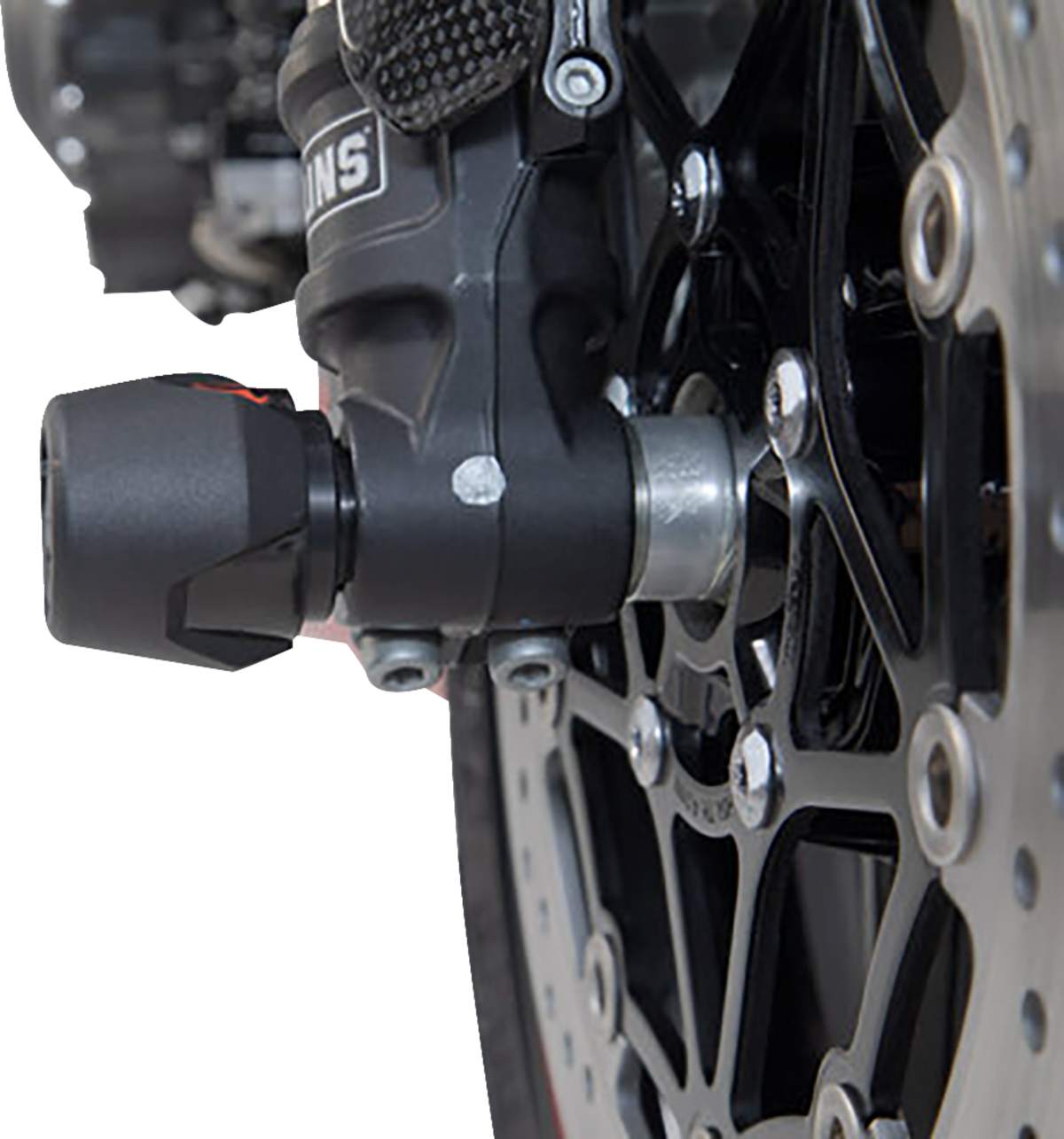 SW-Motech Axle Sliders - Front - Set - Triumph/Yamaha/Royal Enfield