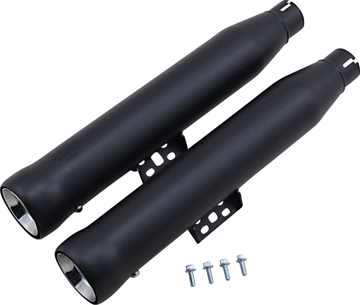 Cobra Neighbor Hater Slip-On Mufflers - Black - FLHC/FLHCS/FLDE