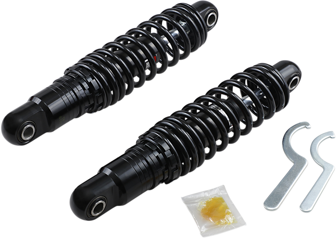 Drag Specialties Shocks Premium Ride-Height Adjustable Shocks - 12" - Heavy Duty - Black