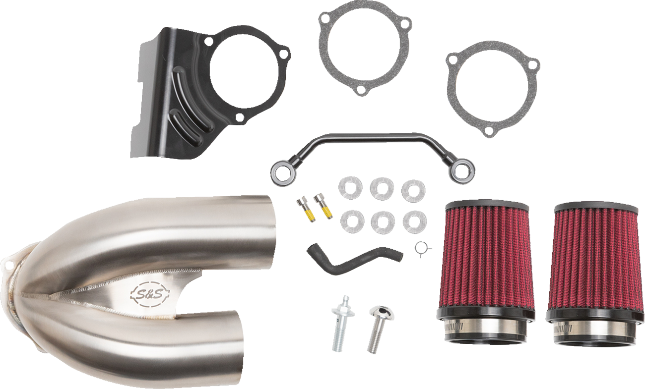 S&S Cycle Tuned Induction Air Cleaner Kit - Stainless Steel