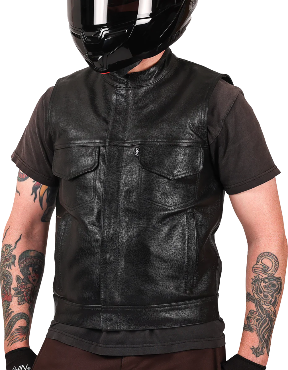 Thrashin Supply CO. Mulholland Leather Riding Vest
