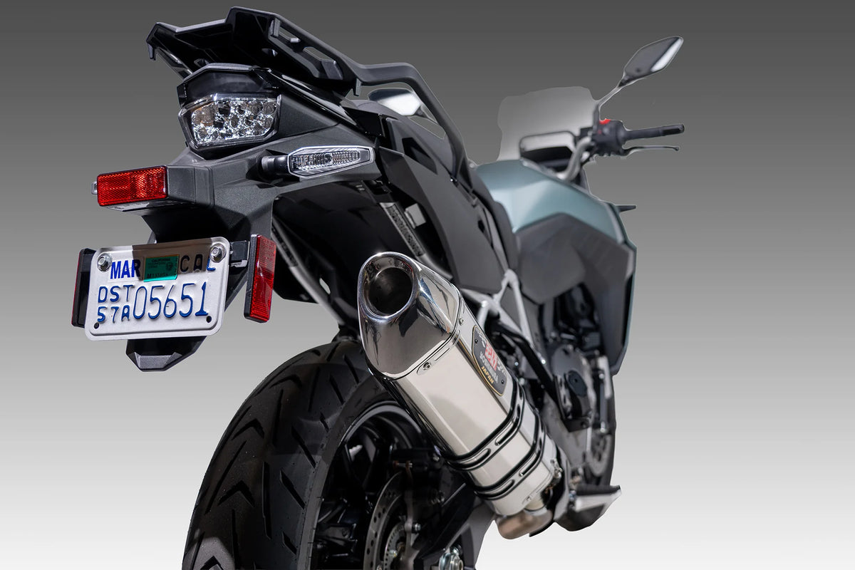 Yoshimura V-Strom 800 23-26 R-77j Stainless Slip-On Exhaust, W/ Stainless Muffler