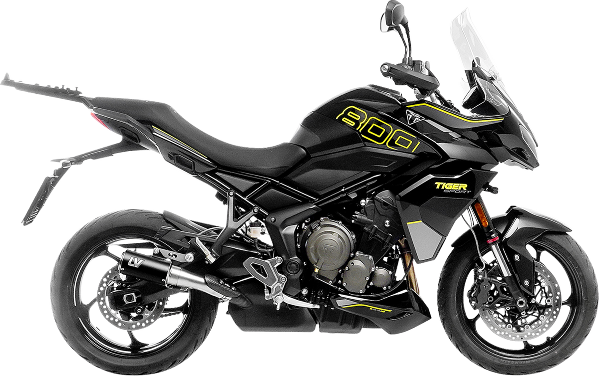 LeoVince LV-Corsa Slip-On Muffler - Black - Tiger Sport 800