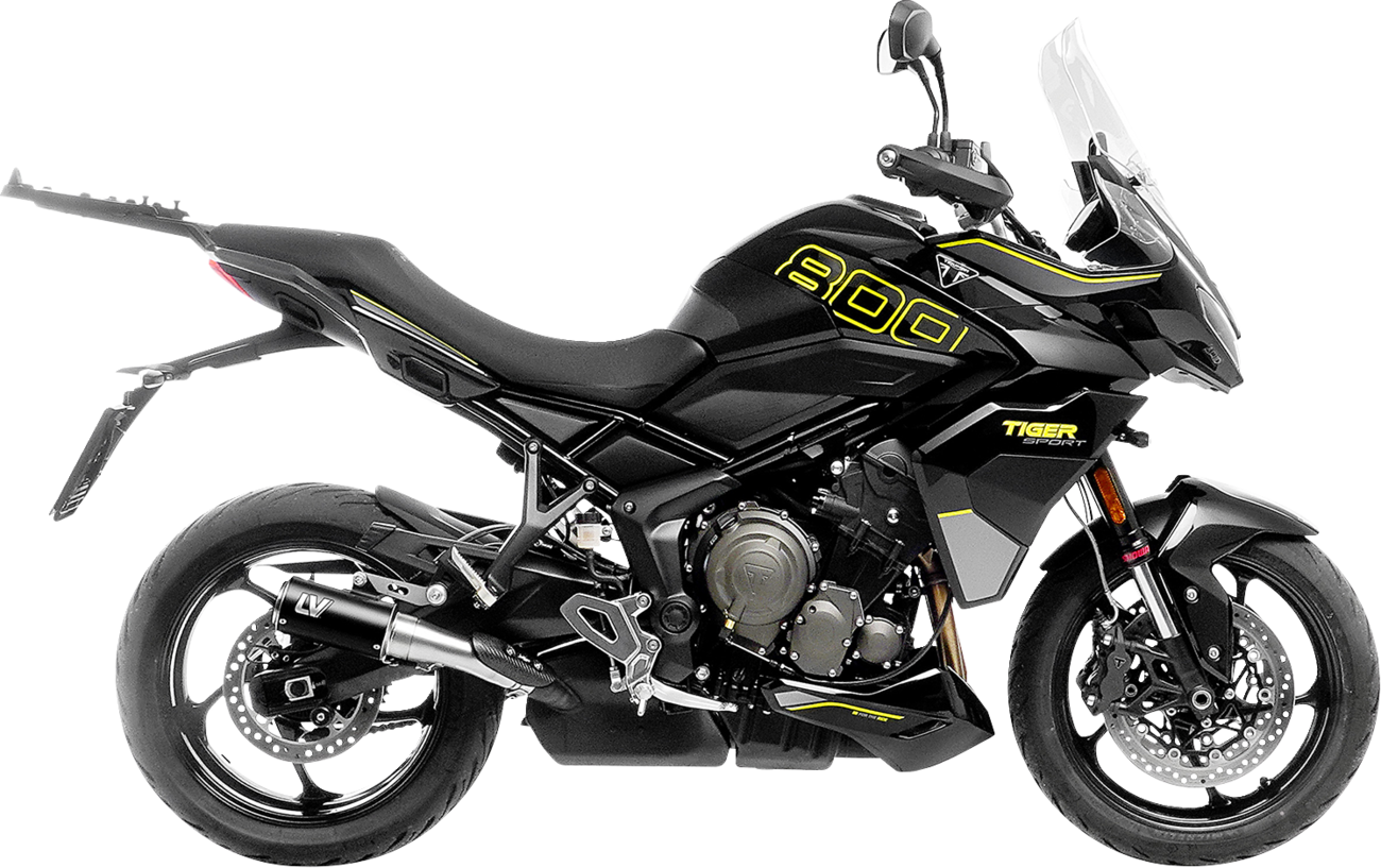 LeoVince LV-Corsa Slip-On Muffler - Black - Tiger Sport 800