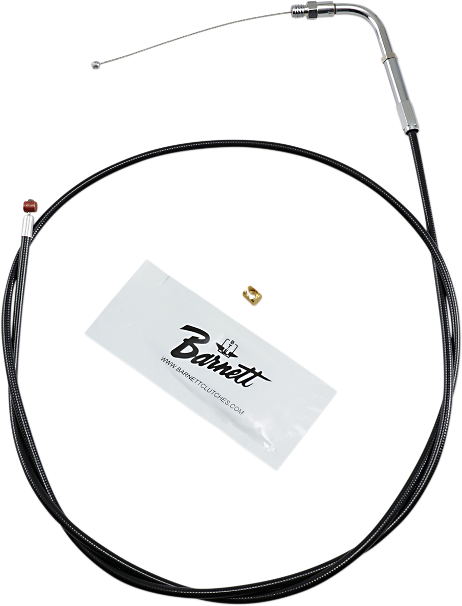Barnett Black Vinyl Throttle Cable - +6" Size - 48" Length