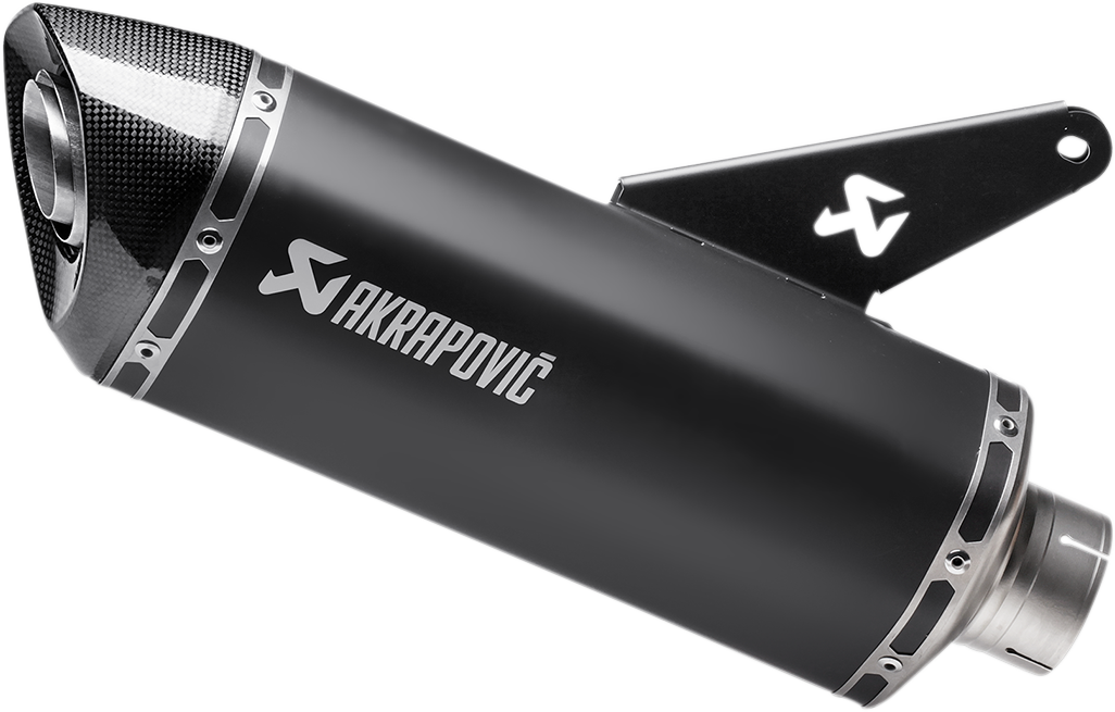 Akrapovic Slip-On Line Muffler - Titanium - Black - 821/1200 Monster