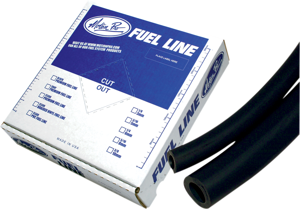 Motion Pro Premium Fuel Line - Black - 1/4" - 25'