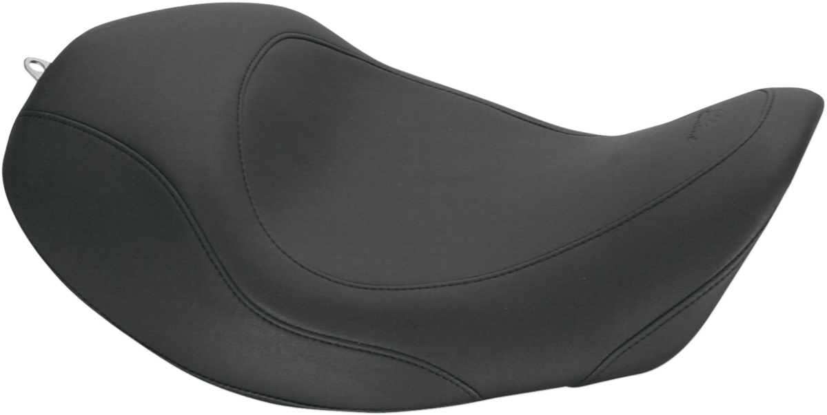 Mustang Forward Wide Tripper Solo Seat - Plain - Black - Dyna '06-'17
