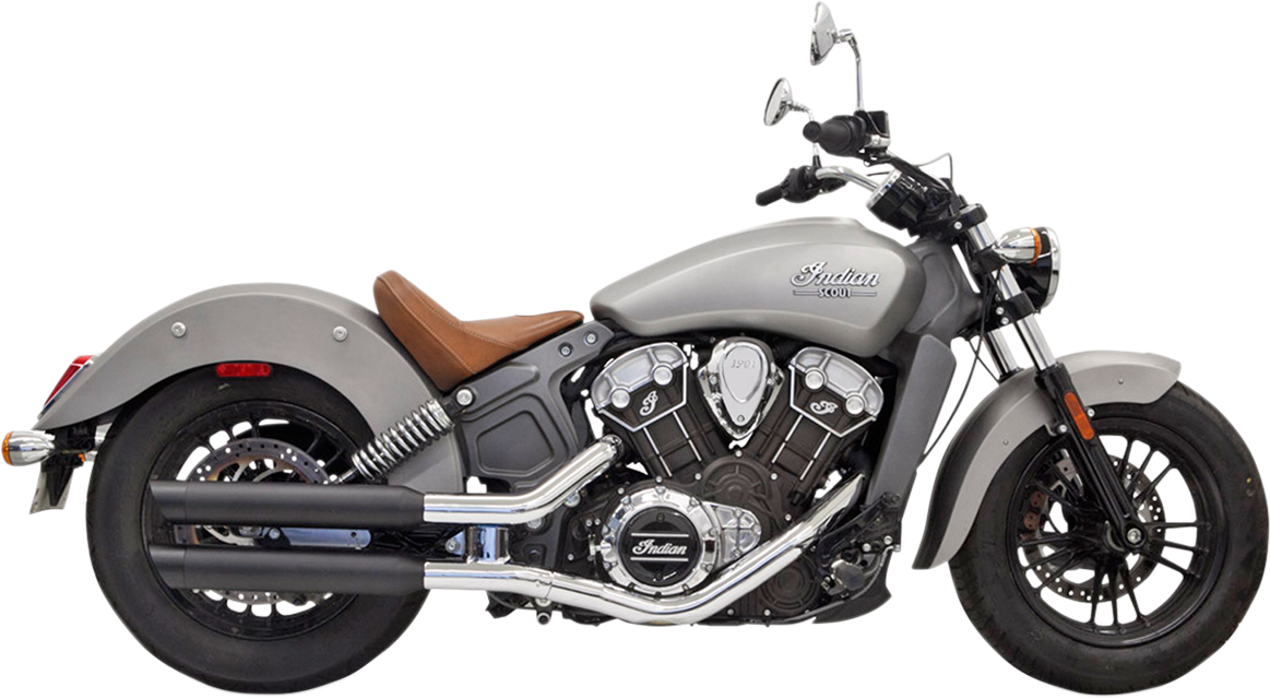 Bassani Xhaust Slip-On Mufflers - 3" - Billet End Cap - Black