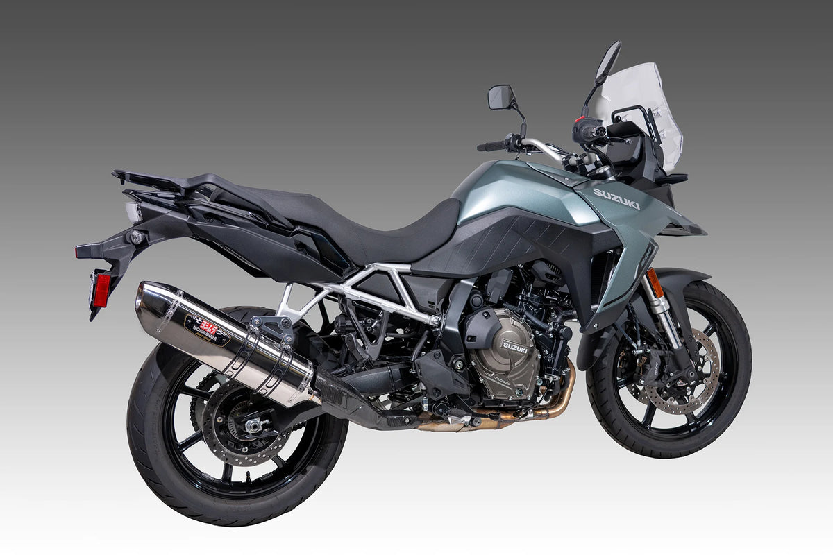 Yoshimura V-Strom 800 23-26 R-77j Stainless Slip-On Exhaust, W/ Stainless Muffler