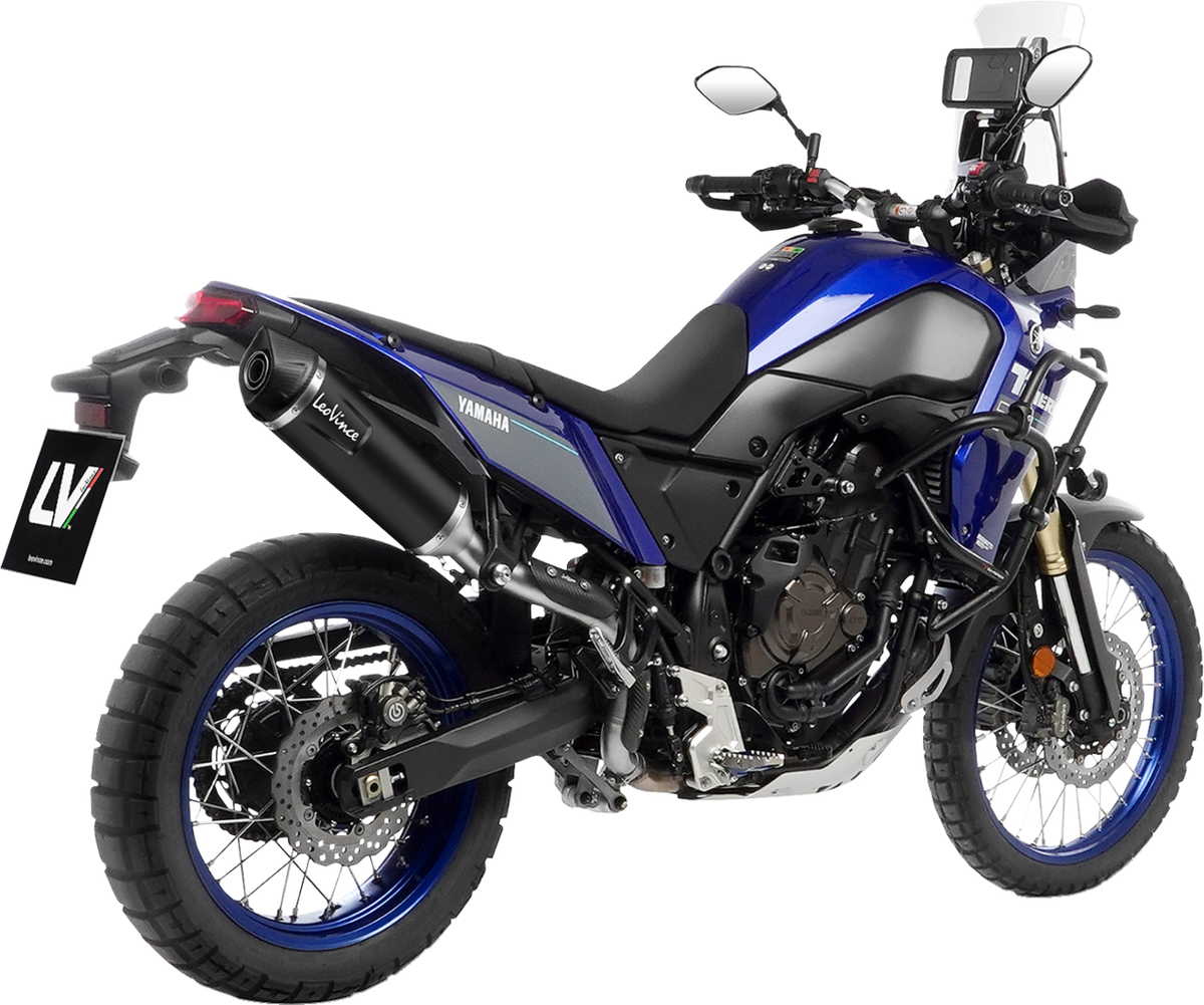 LeoVince LV One Evo Slip-On Muffler - High Mount - Black - Tenere 700