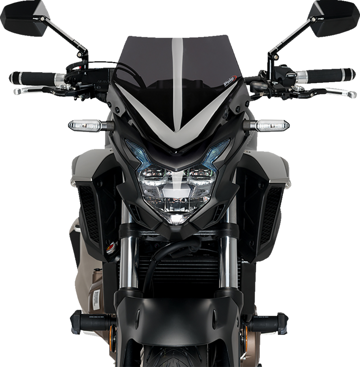 PUIG HI-Tech Parts New Generation Sport Windshield - Dark Smoke - CB500F