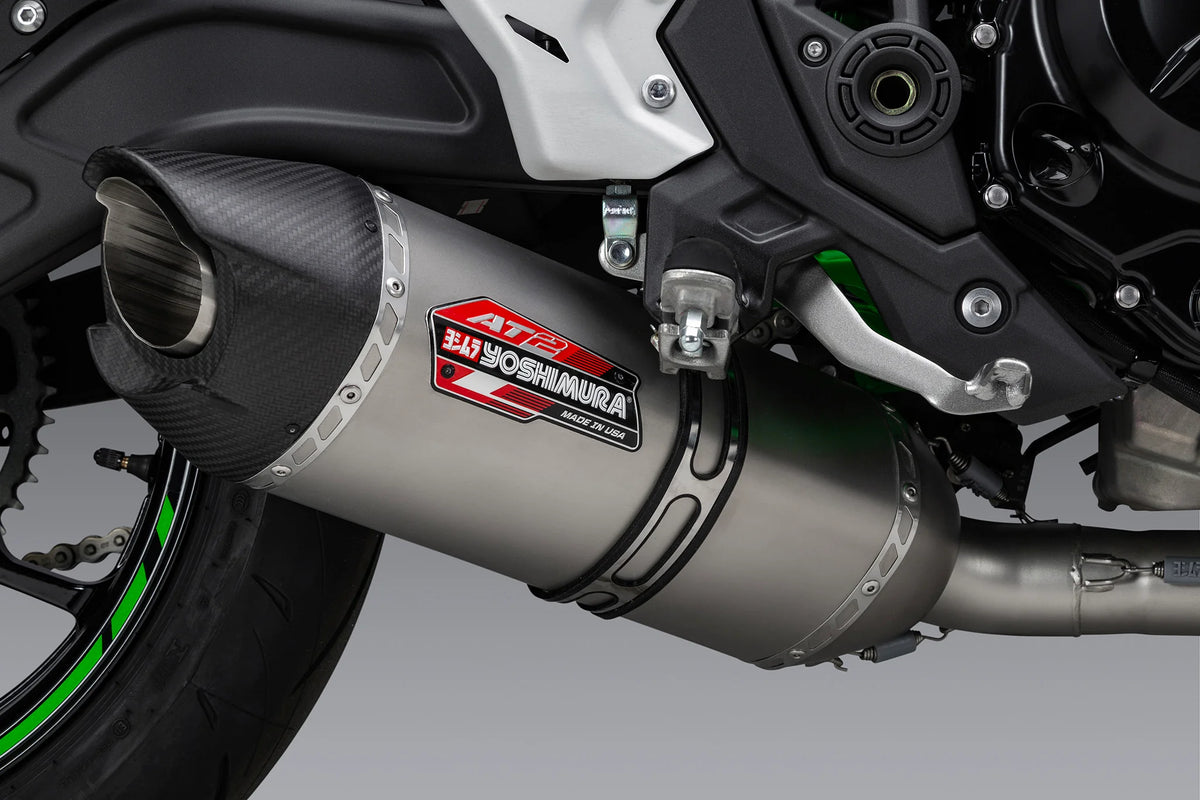 Yoshimura NINJA/Z 650 17-26 Race AT2 Stainless Full Exhaust, W/ Stainless Muffler