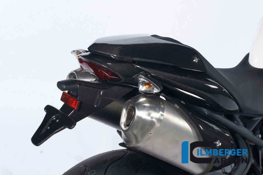 Ilmberger Carbon License Plate Holder (Incl. Taillight Cover With Indicator Mount) Carbon Triumph Speed Triple 1050