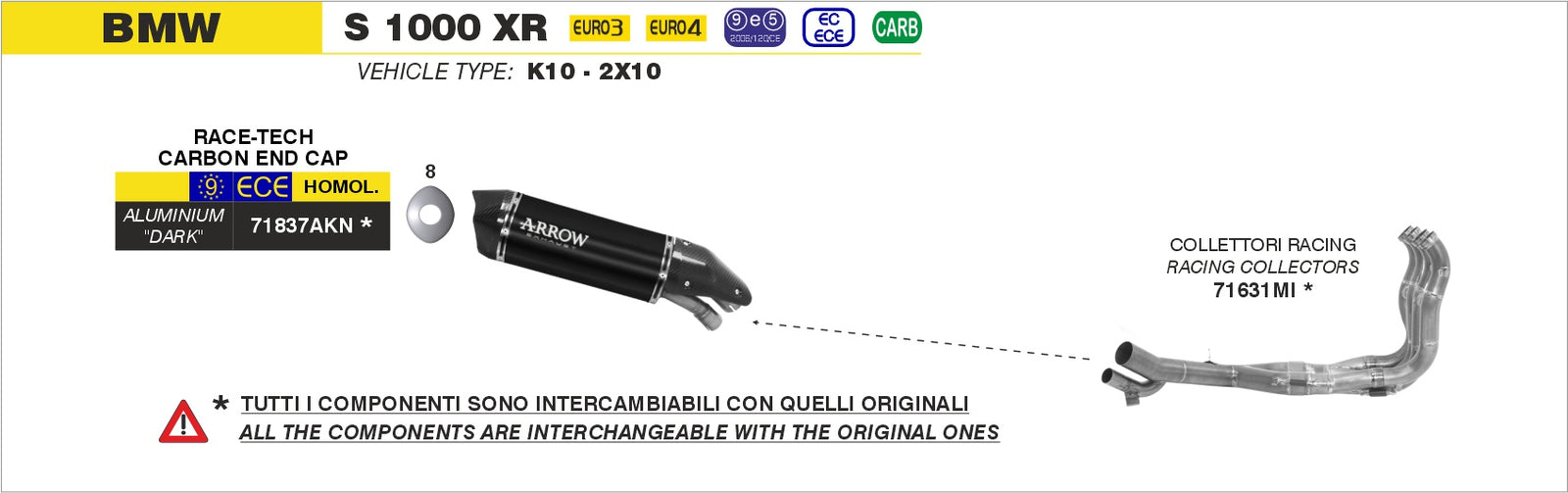 Arrow 71631MI Racing Headers