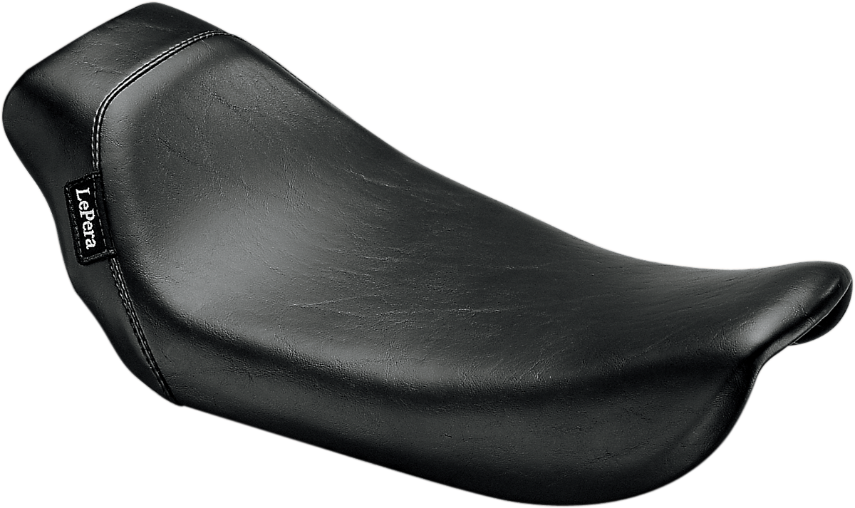 Le Pera Bare Bones Solo Seat - Smooth - Black - FXDWG '96-'03