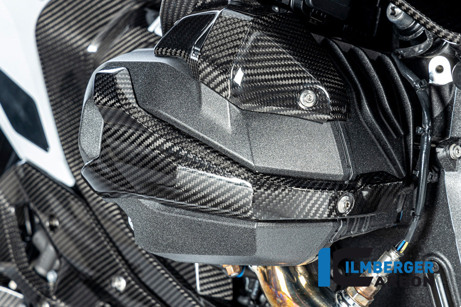 Ilmberger Carbon Spark Plug Access Cover Right BMW R 1300 GS - Gloss / Twill