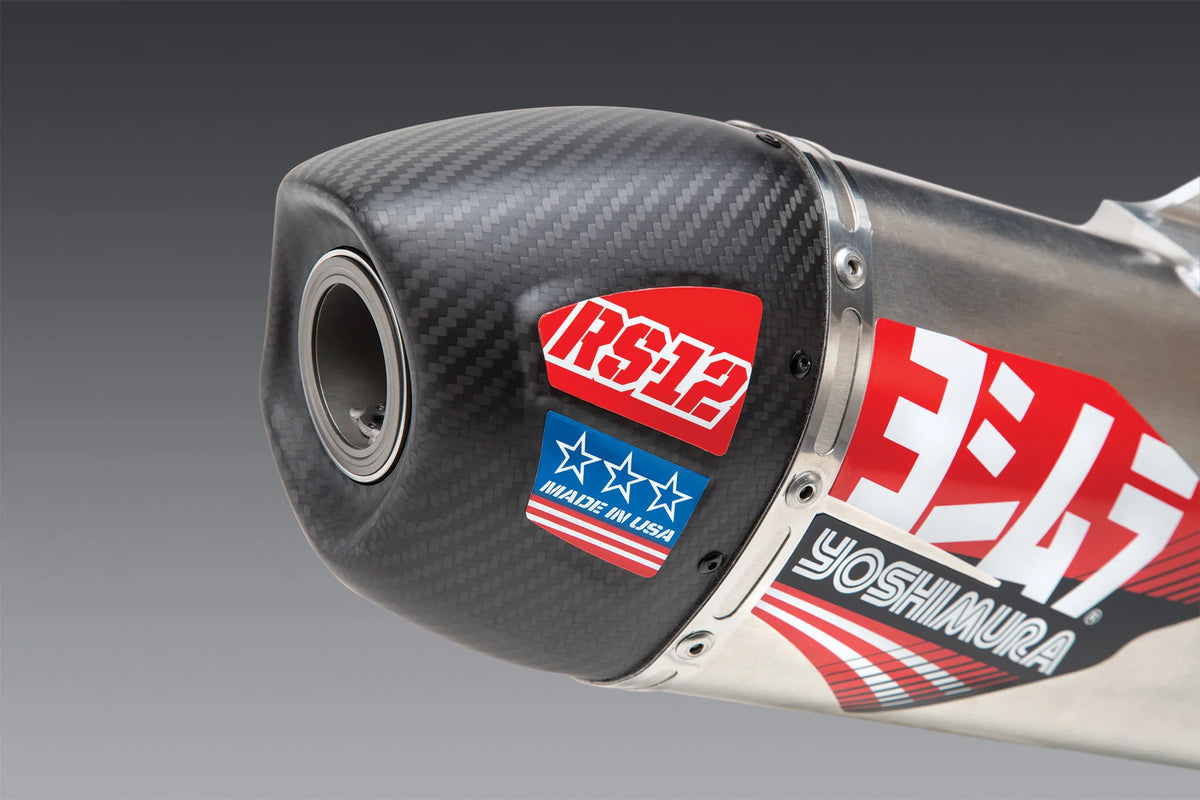 Yoshimura YZ450F 20-22 / WR450F 21-23 RS-12 Stainless Full Exhaust, W/ Aluminum Muffler