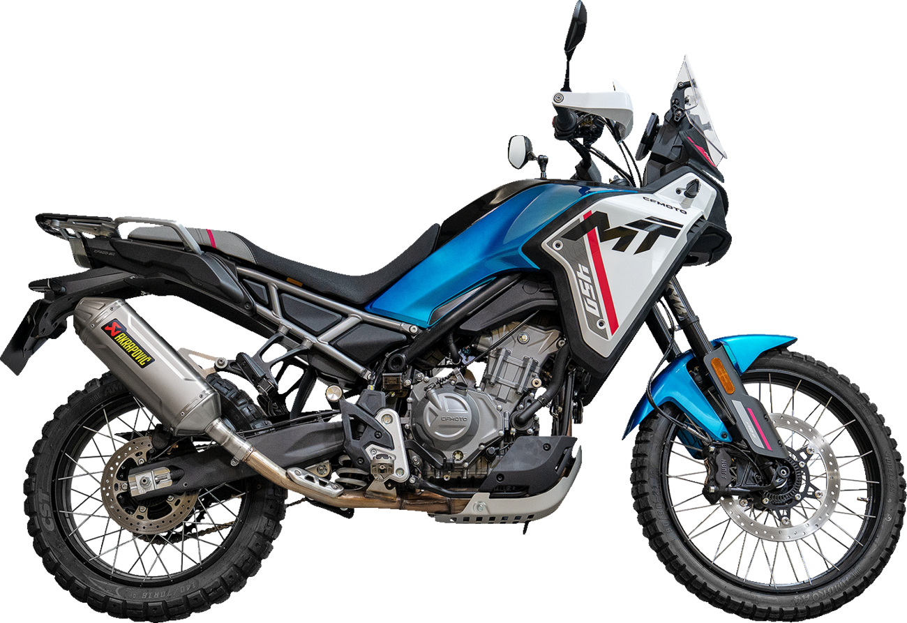 Akrapovic Slip-On Line Muffler - Titanium - CFMOTO 450 MT/IBEX 450