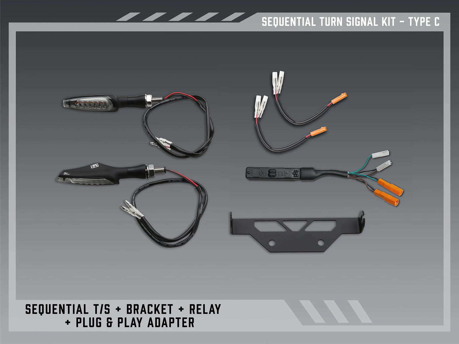 Yoshimura Type C Sequential Signal Kit For V2 Fender Eliminators