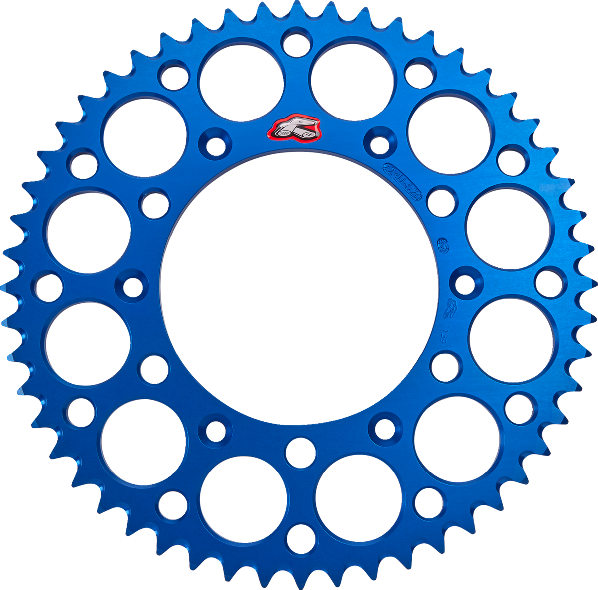 Renthal Rear Sprocket - Aluminum - 52 Tooth - Blue